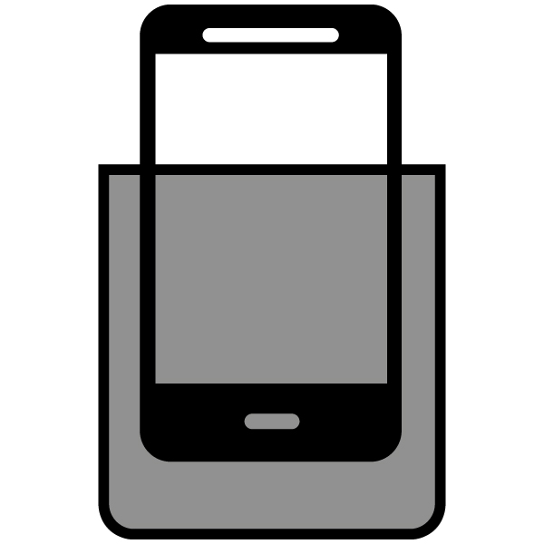 Mobiltelefontartó zseb