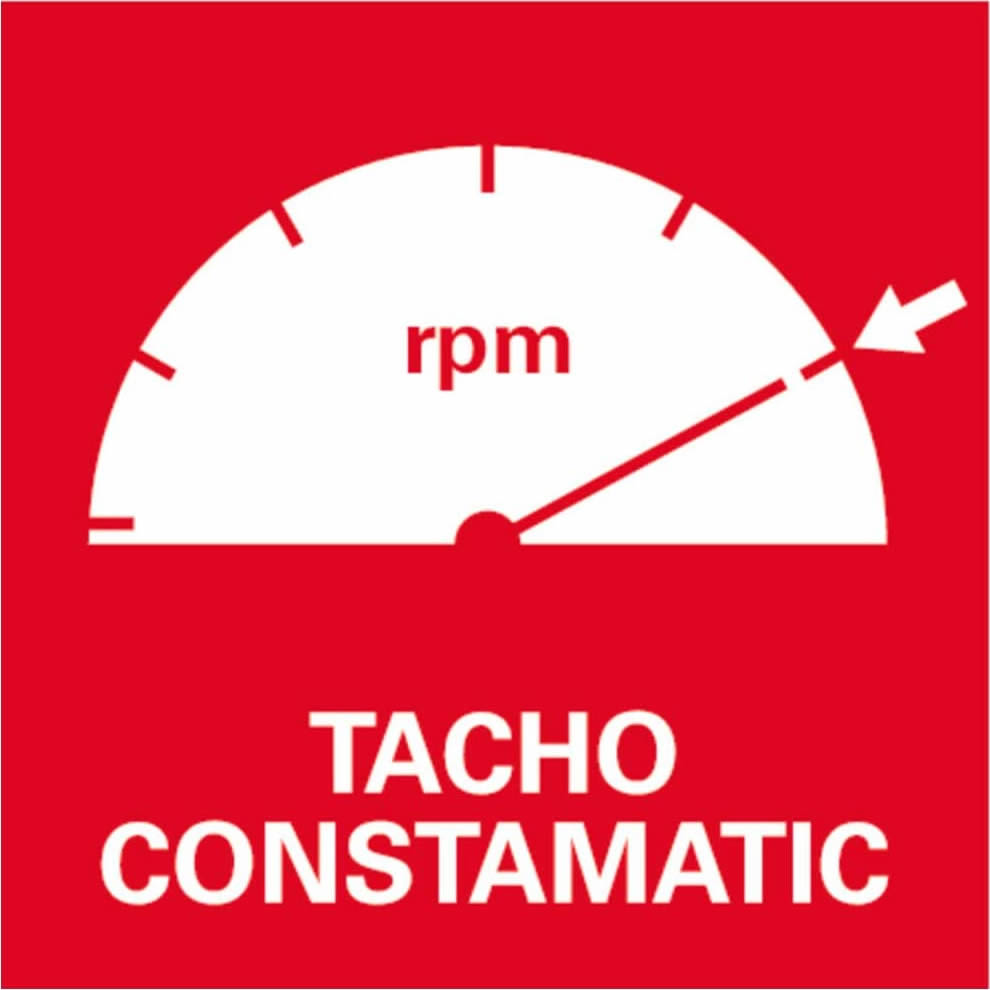 Tacho-Constamatic (TC) teljes hullámú elektronika: Terhelés mellett is nagy munkateljesítmény az állandó fordulatszámnak köszönhetően