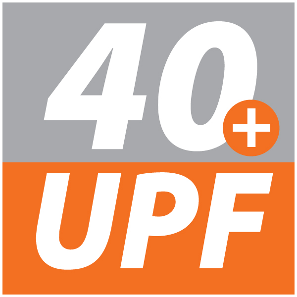 40 UPF: Az anyag 50 UPF értékkel rendelkezik, így az UV sugárzás 98%-át blokkolja