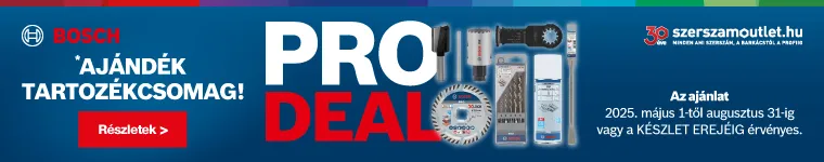 BOSCH PRO DEAL » TARTOZÉK (2025. május 1-től 2025. augusztus 31-ig)