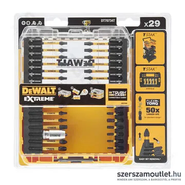 DEWALT Bit és adapterkészlet PH/PZ/TX 29db-os (DT70734T-QZ)