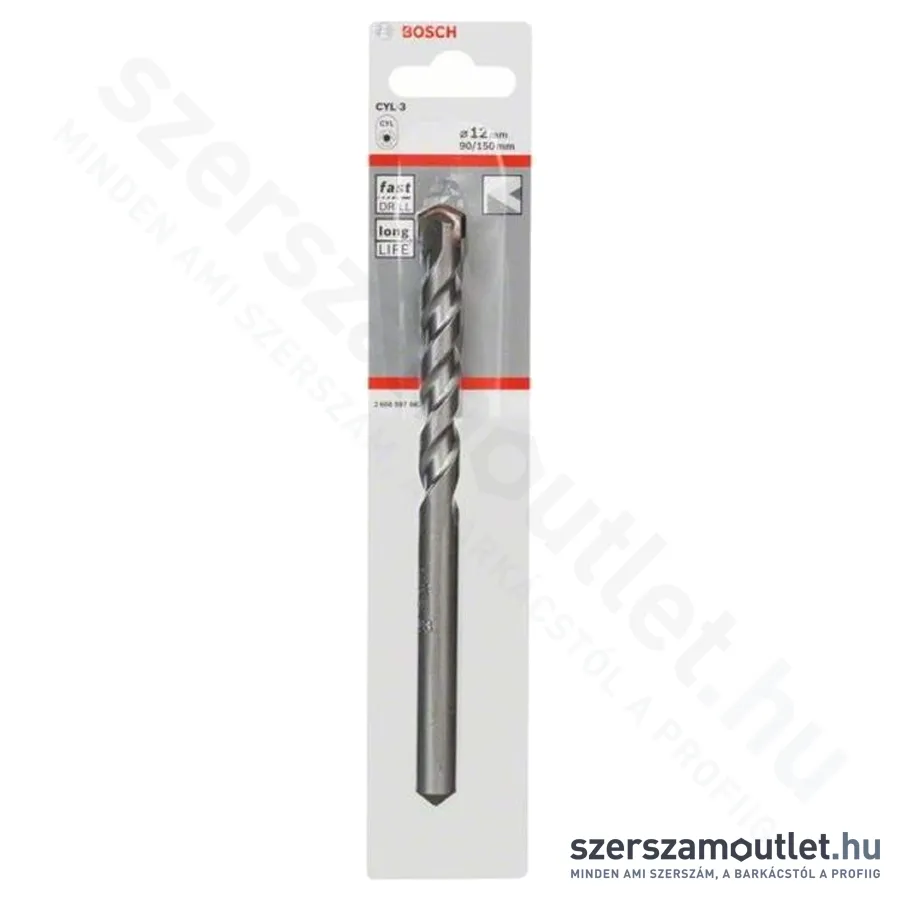 BOSCH SILVER PERCUSSION 12X90/150MM (2608597667)
