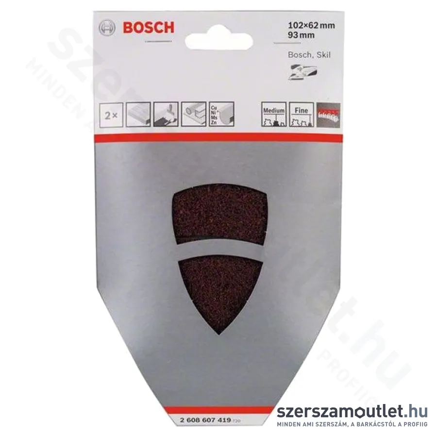 BOSCH PSM160 Tisztítófilc készlet báránybőr 2db-os (2608607419)