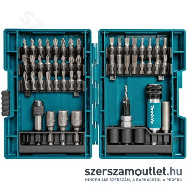 MAKITA Bit és dugókulcskészlet racsnis behajtóval 47 részes (D-73461)