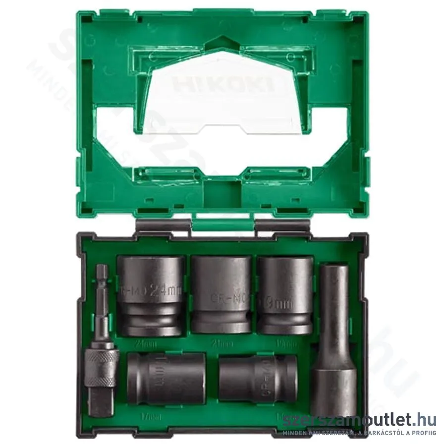 HIKOKI Bit-Box Dugókulcskészlet, 7 részes, HSC (40030025)