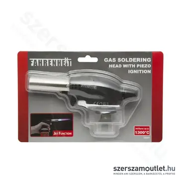 FAHRENHEIT Gázos forrasztófej piezos gyújtásal - 7/16-os menet