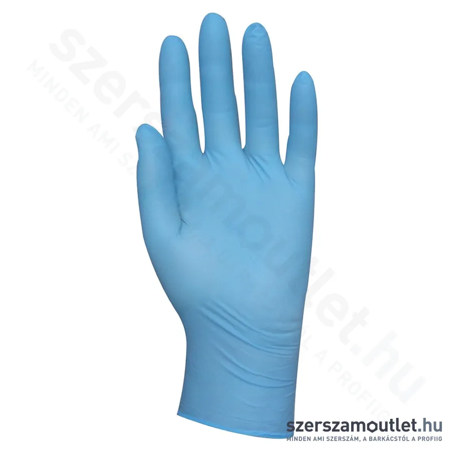 Nitril egyszerhasználatos gumi kesztyű, púderozott L (100db/doboz) (5910)