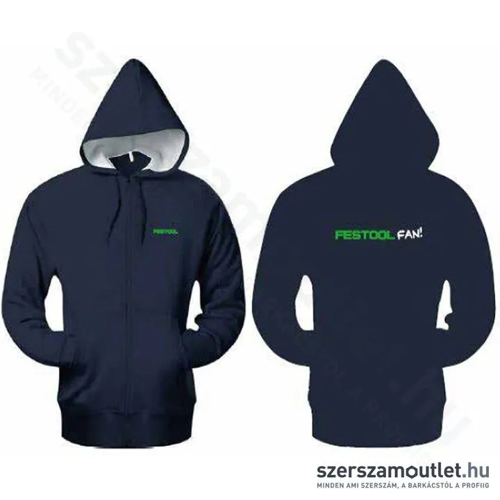 FESTOOL Cipzáras kapucnis pulóver L