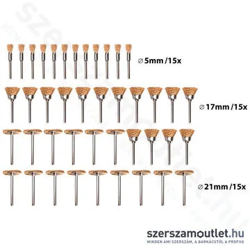 EXTOL Mini drótcsiszoló készlet 45 részes