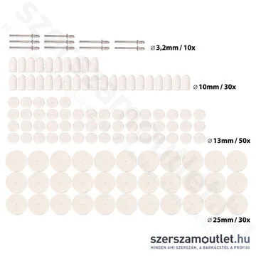 EXTOL Mini polírozó készlet 120 részes