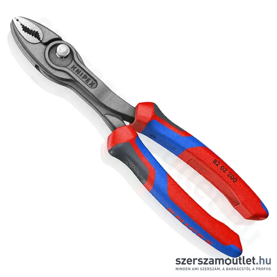 KNIPEX TwinGrip Csúszócsuklós fogó kétkomponensű nyéllel 200mm (82 02 200)