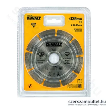 DEWALT Szegmentált színterezett gyémánt vágótárcsa 125x22,2mm (DT3711-QZ)
