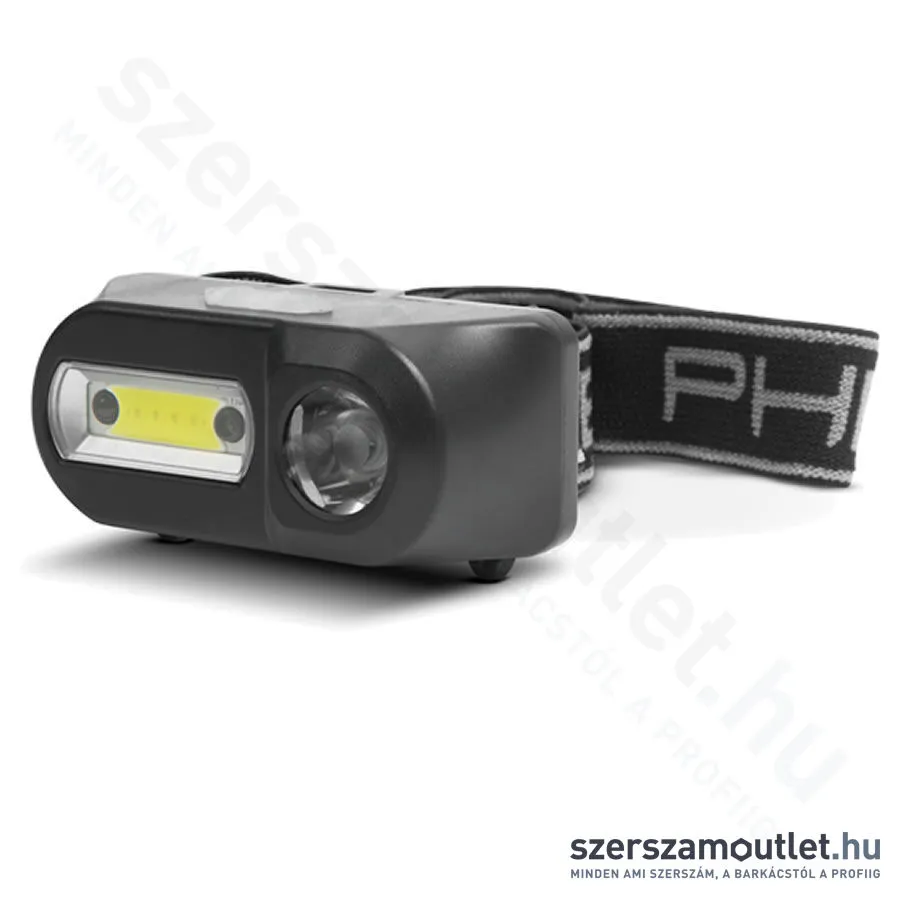PHENOM COB+XPE LED Akkus fejlámpa - mozgásérzékelős 120lm