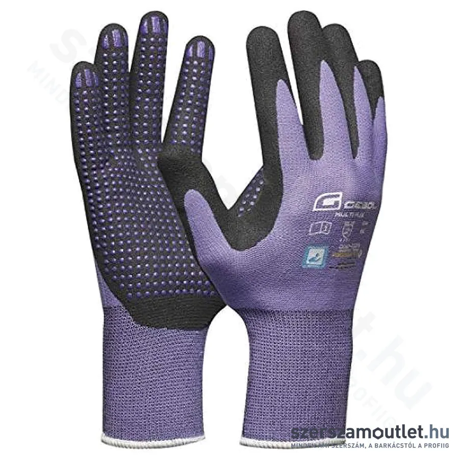 GEBOL MultiFlex Lady Védőkesztyű [Fekete-lila]