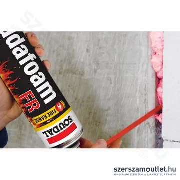 SOUDAL SOUDAFOAM FR GUN Tűzgátló pisztolyhab (purhab) 750ml (146058/156200)