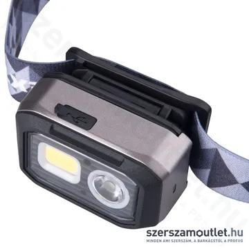 EXTOL COB LED-es fejlámpa, akkumulátoros/elemes, 500 Lumen
