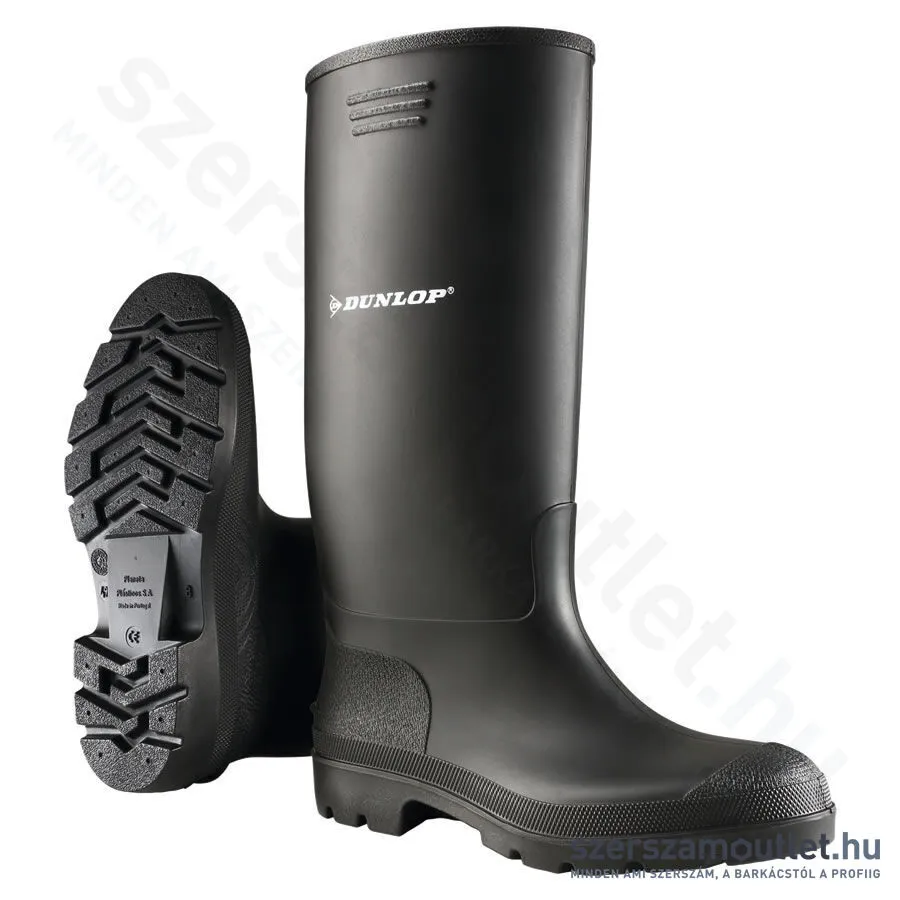 DUNLOP PRICEMASTOR PVC Csizma 380PP | SAV- ÉS LÚGÁLLÓ [Fekete] (GAND955)