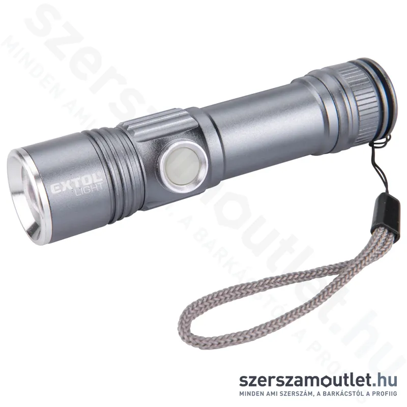 EXTOL LED zseblámpa, USB újratölthető (280lm)