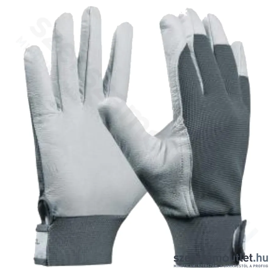 GEBOL Uni Fit Munkavédelmi kesztyű 8/M [Fehér-szürke]