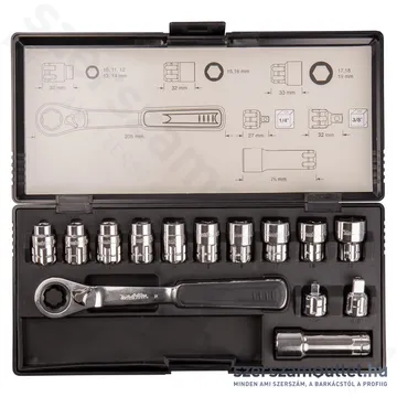 MAKITA átmenő dugókulcs készlet 14 részes (10-19mm)(1/4