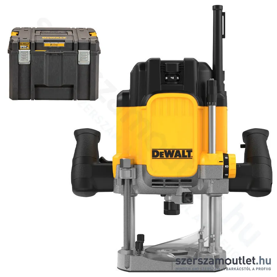 DEWALT DWE625KT-QS Elektromos felsőmaró TSTAK kofferben (2300W;12mm)