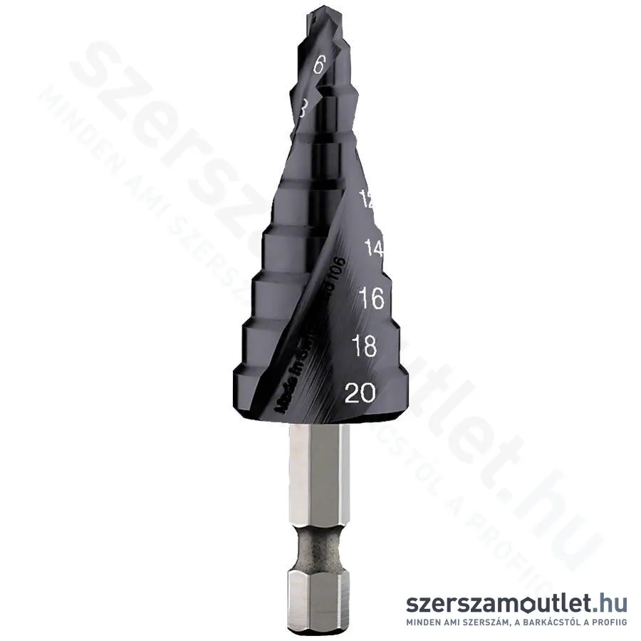 BOSCH HSS-AlTiN lépcsős fúró 4-20mm, 9 lépcsős