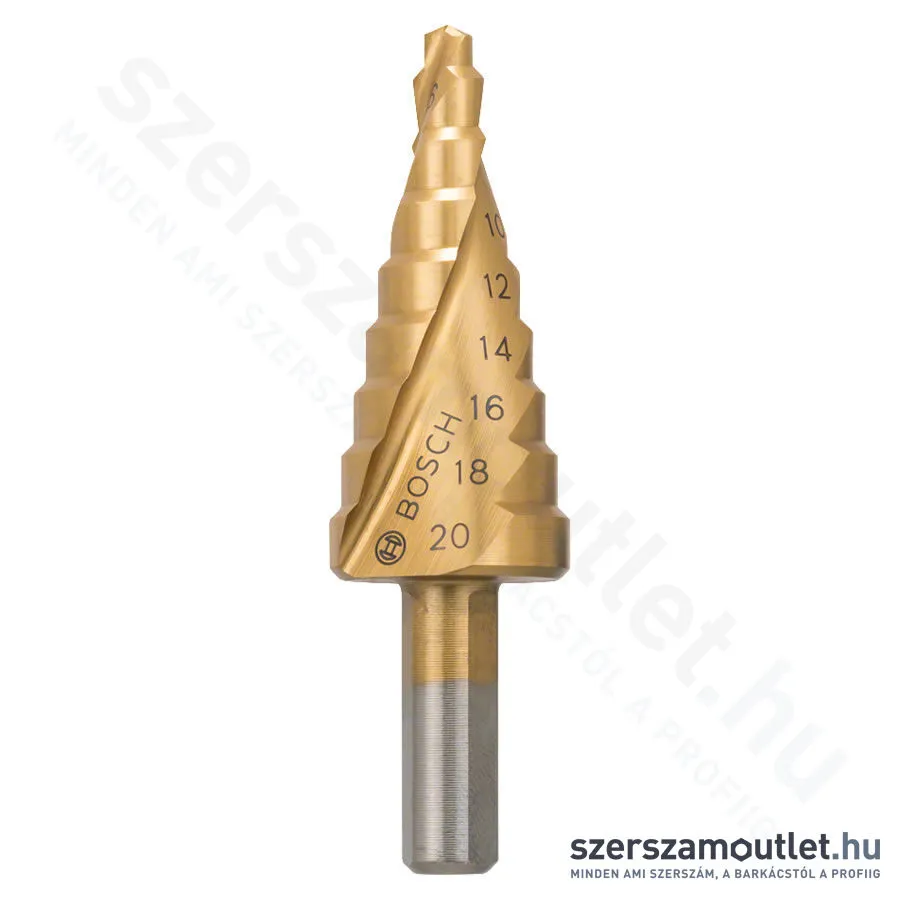 BOSCH HSS-TiN lépcsős fúró 4-20mm, 9 lépcsős