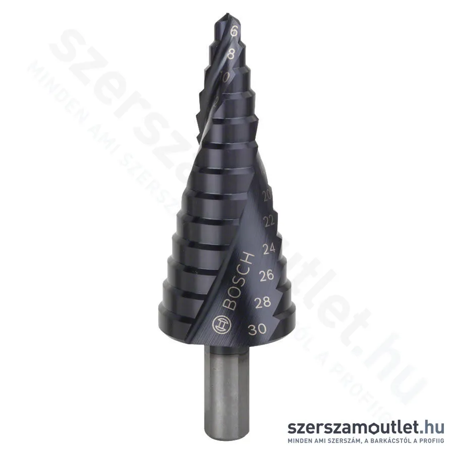 BOSCH HSS-AlTiN lépcsős fúró 6-30mm, 13 lépcsős