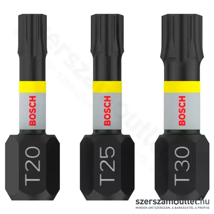 BOSCH Impact Control T csavarbitek 25mm (3db)
