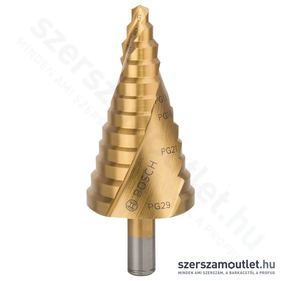 BOSCH HSS-TiN lépcsős fúró 6-37mm, 12 lépcsős