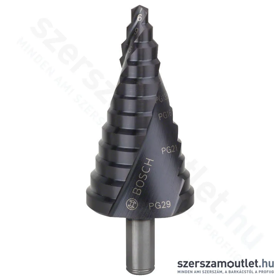 BOSCH HSS-AlTiN lépcsős fúró 6-37mm, 12 lépcsős