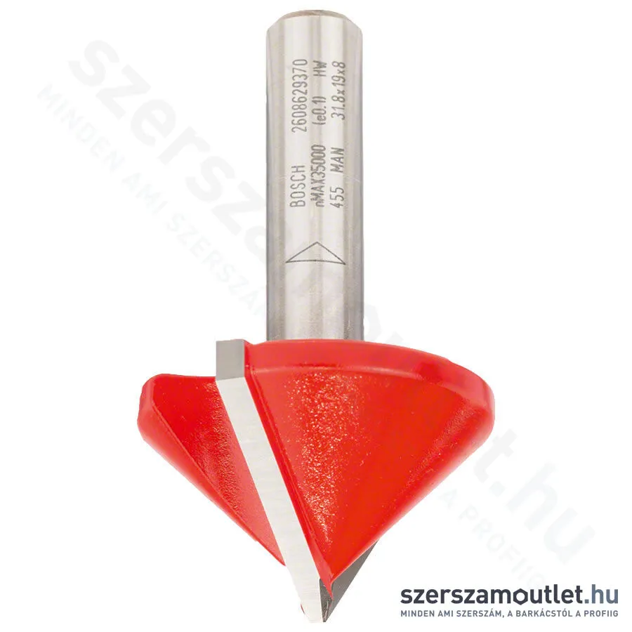 BOSCH Expert keményfém Gipszkarton- V-horonymaró (két vágóél) ø 8 mm, D 31,8 mm, L 19 mm, G 51