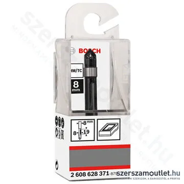 BOSCH Standard for Wood keményfém másolómaró (2 vágóél) ø 8 mm, D 8 mm, L 19 mm, G 66 mm