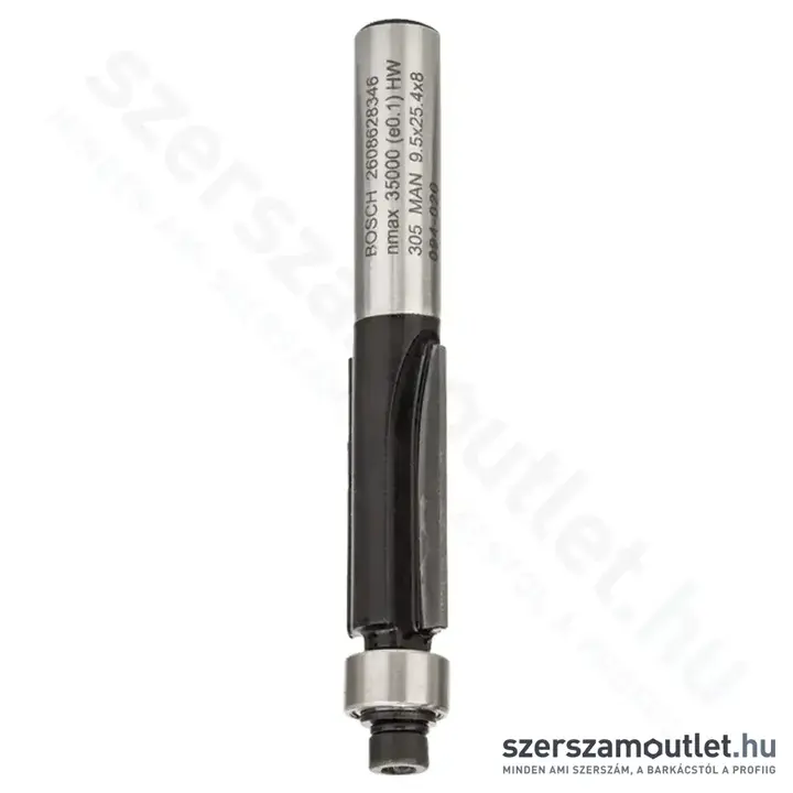 BOSCH Standard for Wood keményfém színelő maró (2 vágóél) ø 8 mm, D 9,5 mm, L 25,4 mm, G 68 mm