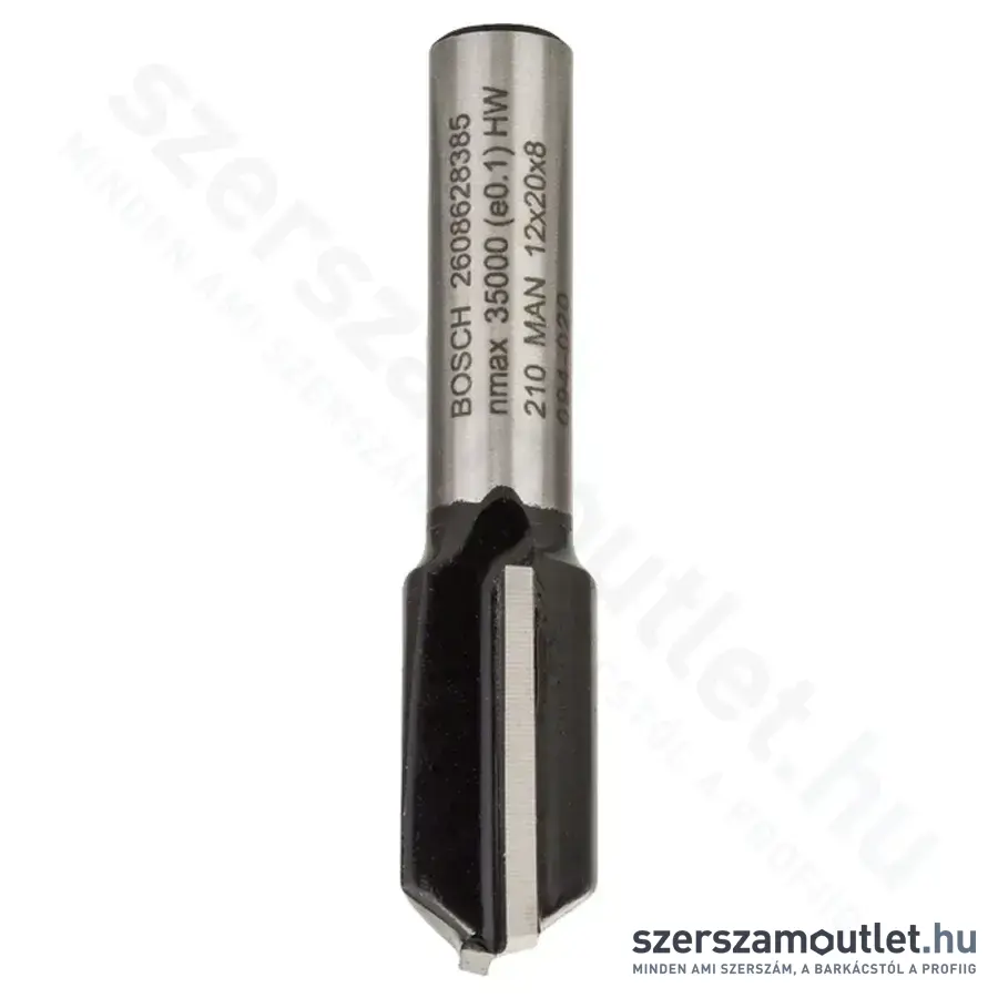 BOSCH Standard for Wood horonymaró (2 vágóél) ø 8 mm, D 12 mm, L 20 mm, G 51 mm