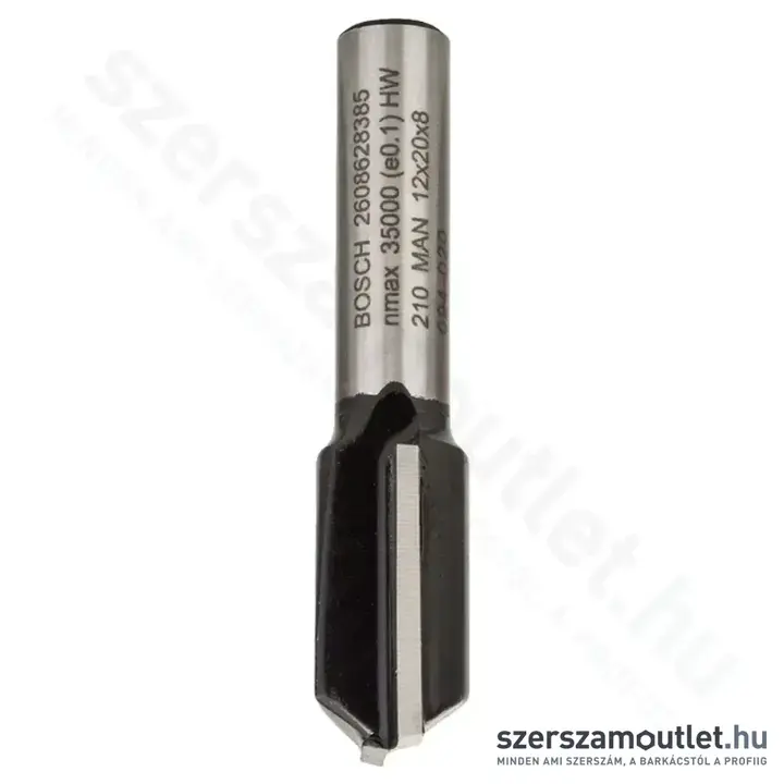 BOSCH Standard for Wood horonymaró (2 vágóél) ø 8 mm, D 12 mm, L 20 mm, G 51 mm