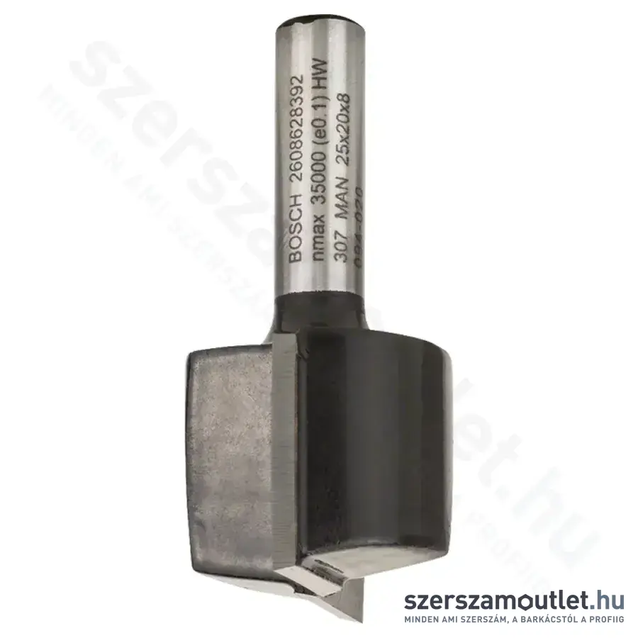 BOSCH Standard for Wood horonymaró (2 vágóél) ø 8 mm, D 25 mm, L 20 mm, G 51 mm