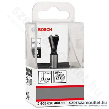 BOSCH Standard for Wood fogazómaró (2 vágóél) ø 8 mm, D 14 mm, L 14 mm, G 55 mm, 15°