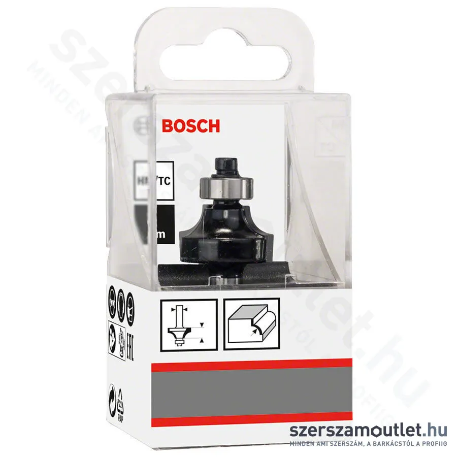 BOSCH Standard for Wood keményfém lekerekítő maró (2 vágóél) ø 8 mm, R1 3 mm, L 10,2 mm, G 53 m