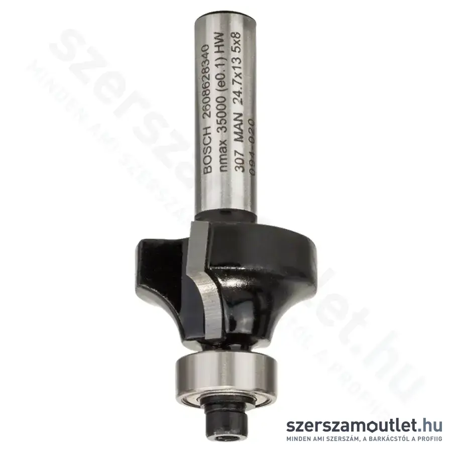BOSCH Standard for Wood keményfém lekerekítő maró (2 vágóél) ø 8 mm, R1 6 mm, L 13,2 mm, G 53 m