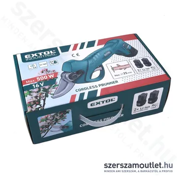 EXTOL Akkus metszőolló (2x2,0Ah/16V)