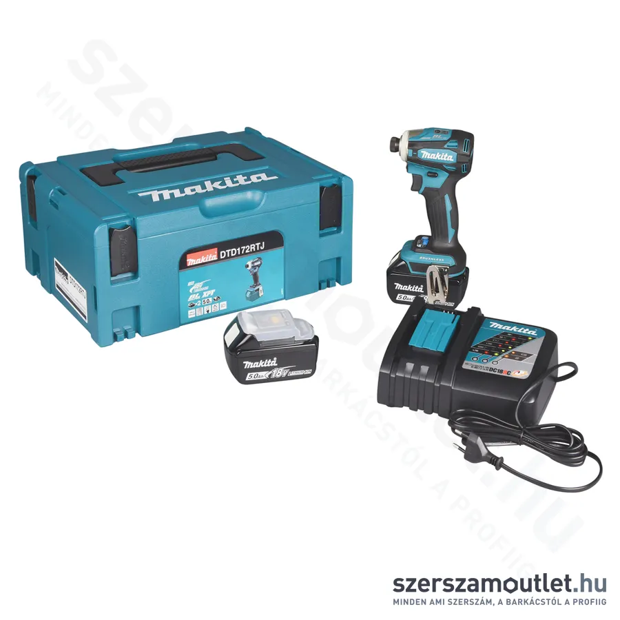 MAKITA DTD172RTJ Akkus szénkefementes ütvecsavarozó 1/4