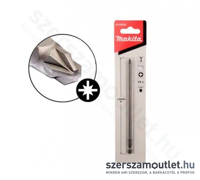 MAKITA csavarbehajtó bit PZ2 150mm (1db) (B-59950)