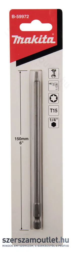MAKITA csavarbehajtó bit TX30 150mm (1db)