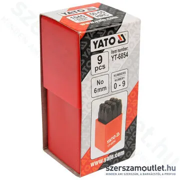YATO Számbeütő készlet 9 részes 6mm (YT-6854)
