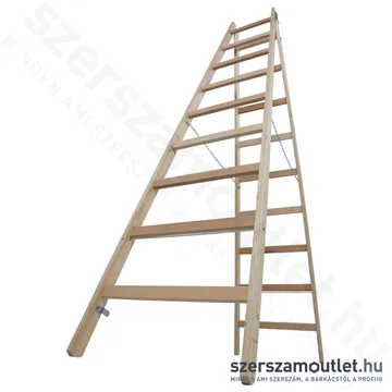 KRAUSE STABILO Fa állólétra 2x9 fokos (170118)