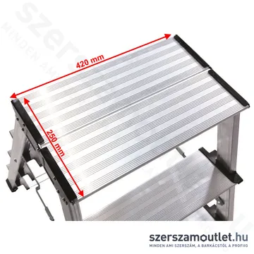 KRAUSE MONTO TREPPO Két oldalon járható összecsukható fellépő 2x4 fokos (126047)