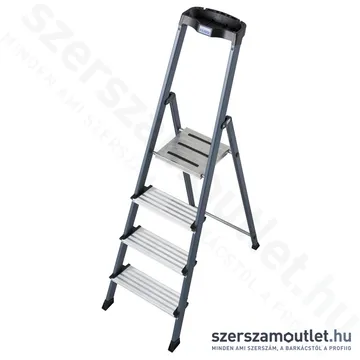 KRAUSE SECURO Lépcsőfokos eloxált állólétra 4 fokos (126429)