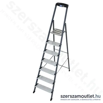 KRAUSE SECURO Lépcsőfokos eloxált állólétra 7 fokos (126450)