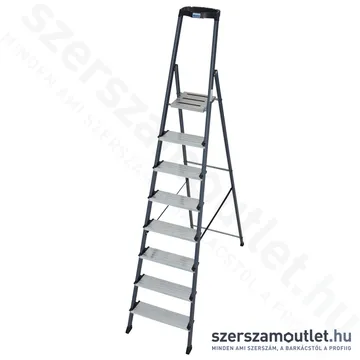 KRAUSE SECURO Lépcsőfokos eloxált állólétra 8 fokos (126467)